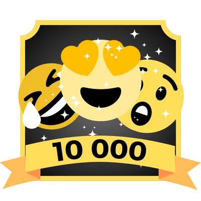 Recevoir 10,000 réactions