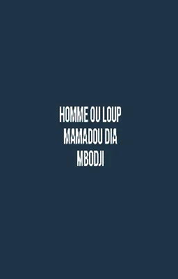 HOMME OU LOUP