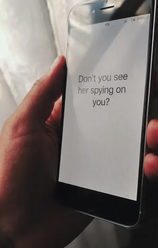 Don't you see her spying on you?