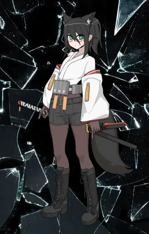 La fille sérieuse et timide