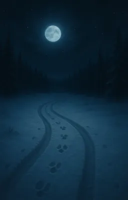 Des traces dans la neige