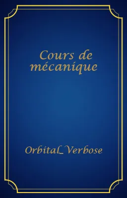 Cours de mécanique