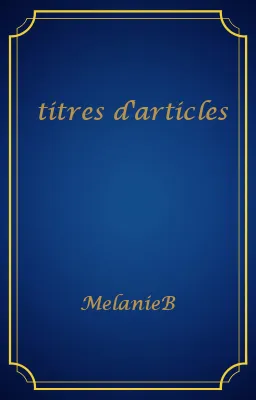 titres d'articles