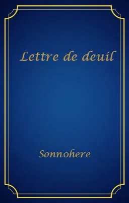 Lettre de deuil