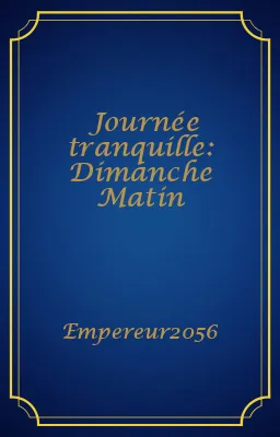 Journée tranquille: Dimanche Matin