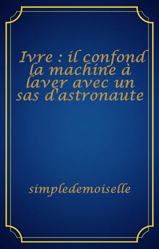 Ivre : il confond la machine à laver avec un sas d'astronaute