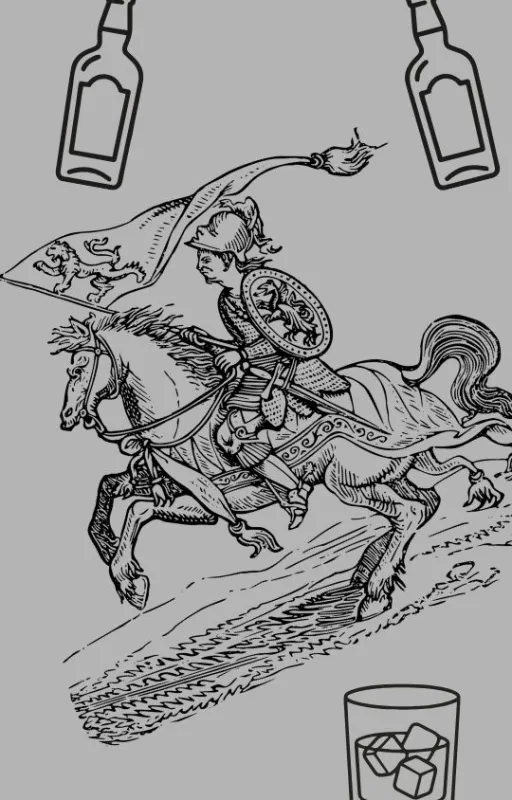 Ivre, il mène une charge de cavalerie à la lance malgré son vertige et, surtout, sa jambe cassée...