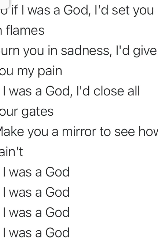 If I was a god