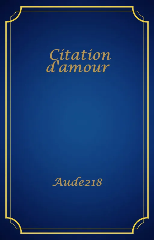 Citation d'amour