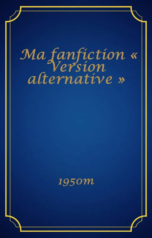 Ma fanfiction « Version alternative »