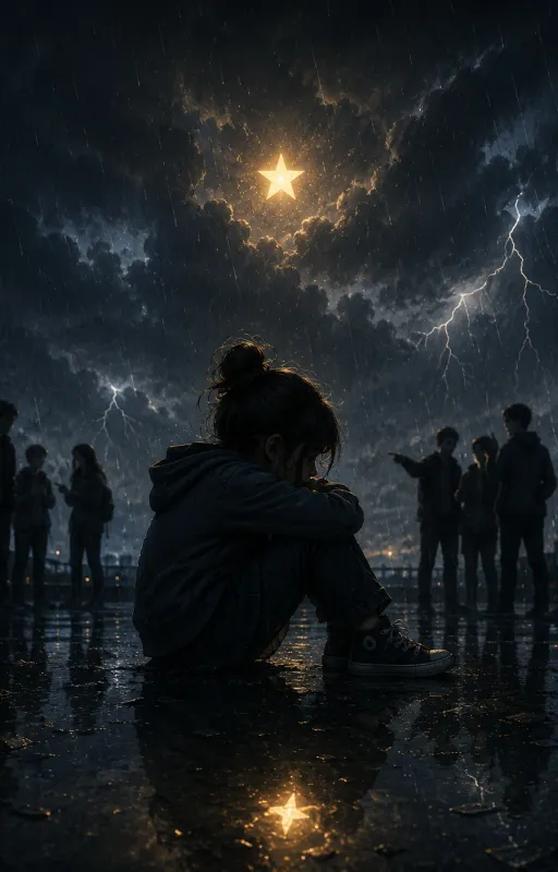 Une étoile sous l'orage