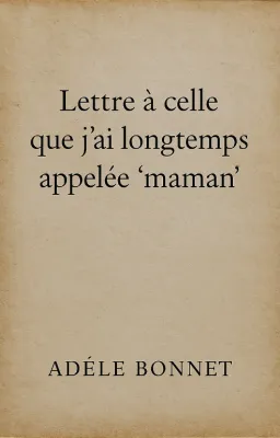 Lettre à celle que j’ai longtemps appelée “maman”