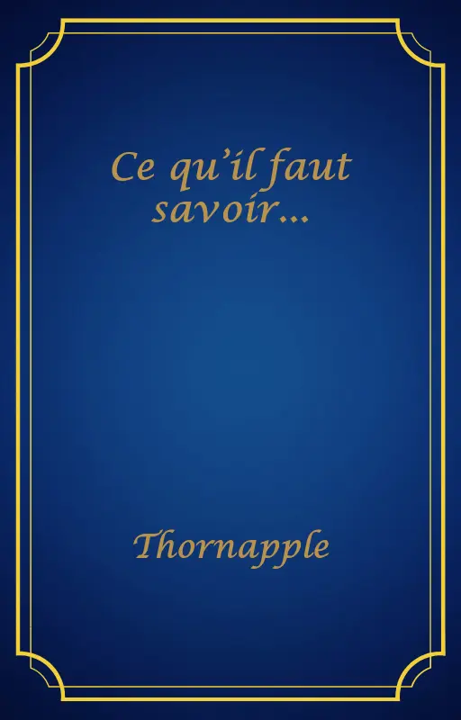 Ce qu’il faut savoir...