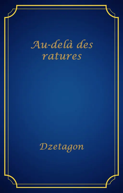 Au-delà des ratures
