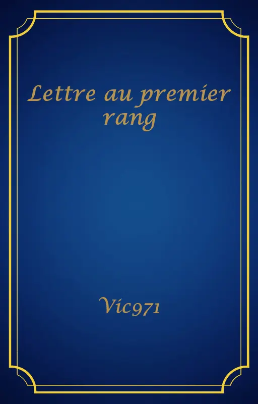 Lettre au premier rang