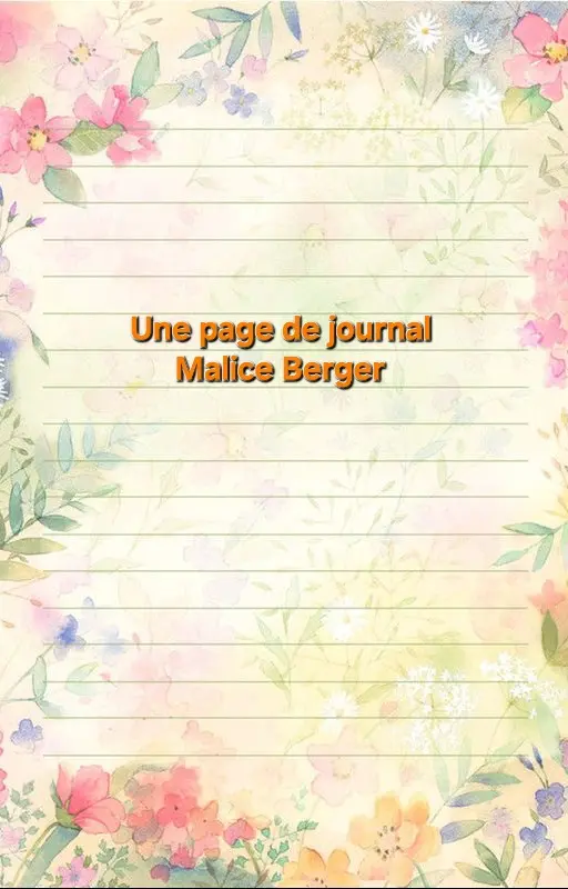 Une page de journal