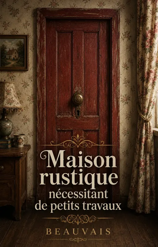 Maison rustique nécessitant de petits travaux