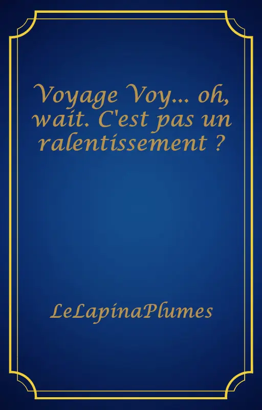 Voyage Voy... oh, wait. C'est pas un ralentissement ?