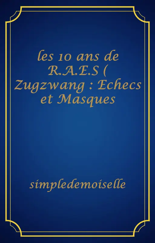 les 10 ans de R.A.E.S ( Zugzwang : Echecs et Masques