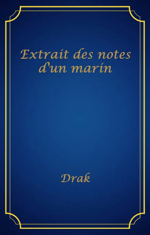 Extrait des notes d'un marin
