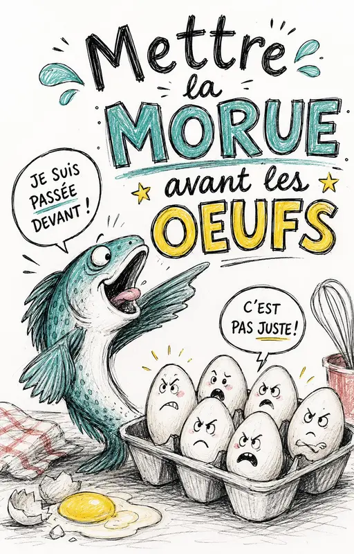 Mettre la morue avant les œufs