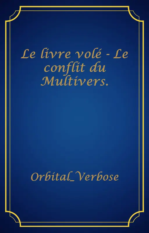 Le livre volé - Le conflit du Multivers.