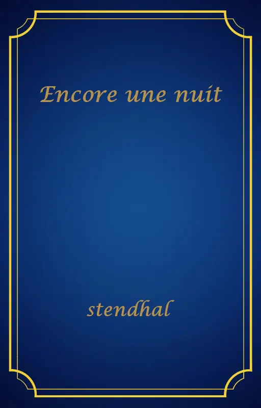Encore une nuit