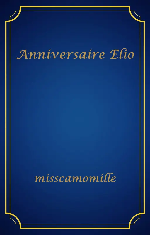 Anniversaire Elio